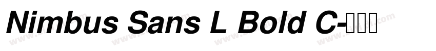 Nimbus Sans L Bold C字体转换